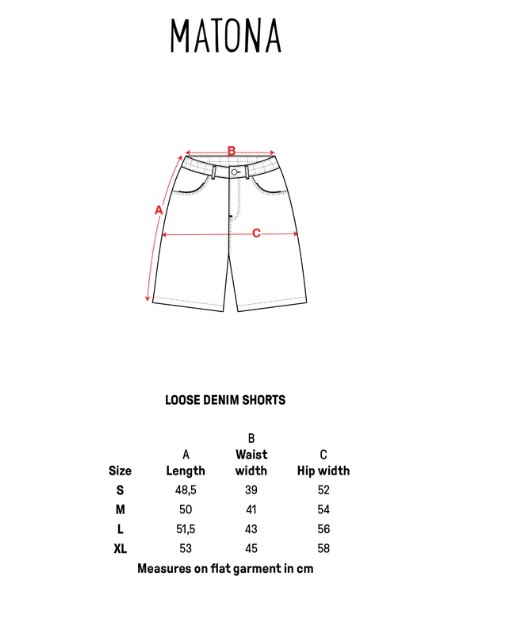 MATONA Losse Shorts Van Spijkerstof, Middenblauw